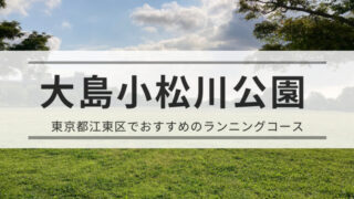 【東京都江東区】初心者にオススメのランニングコース！大島小松川公園 